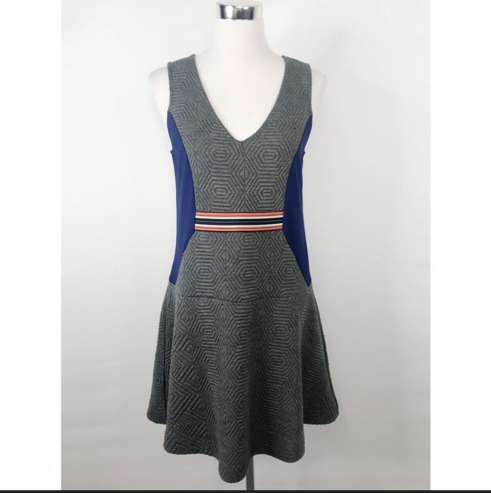 Anthropologie maeve quilt retro dress size small